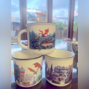 Owlcrate Exclusive Design! Bundle of Three Mugs Harry Potter Limited Edition.